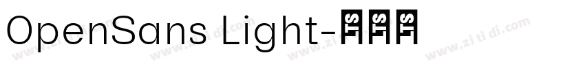 0penSans Light字体转换